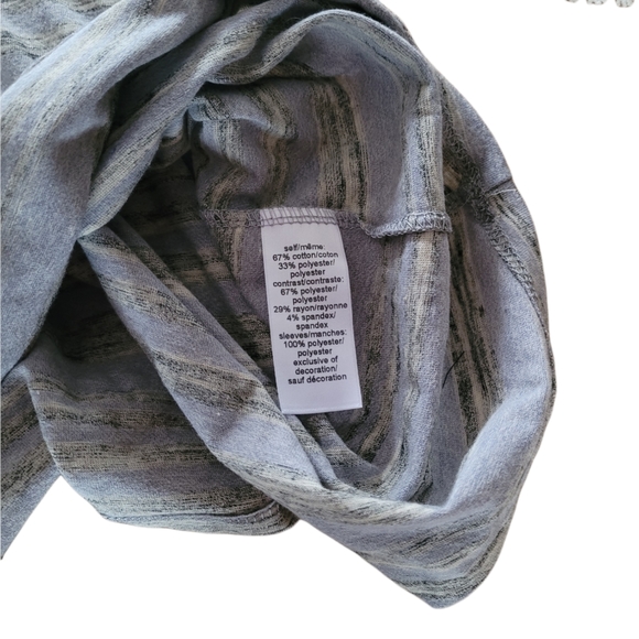 ⭐️3 for $15 Sale⭐️ NWT Maurices Lace Eyelet Sleeve Striped 3/4 Sleeve Blouse - Picture 6 of 6